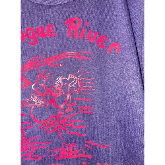 Vintage Tongue River Shirt Splash N Bash Old Fart Purple Graphic 90s Small - Picture 4 of 15